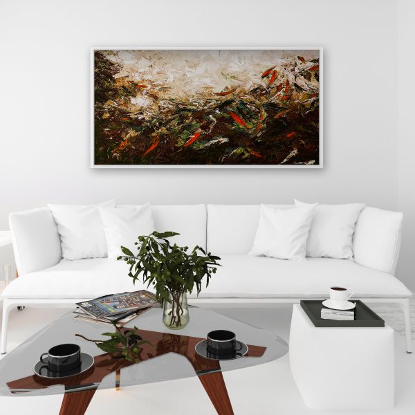 Original Oil Painting on stretched Canvas Size: 200×100 cm