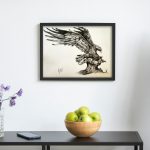 Black pencil Drawing Size: A3